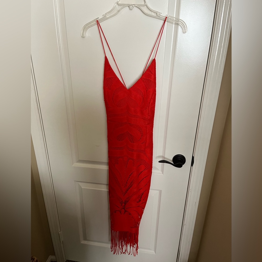 White Fox boutique red dress